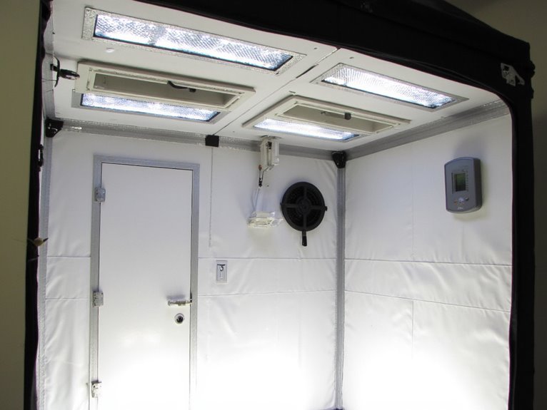 temperature control for grow lights