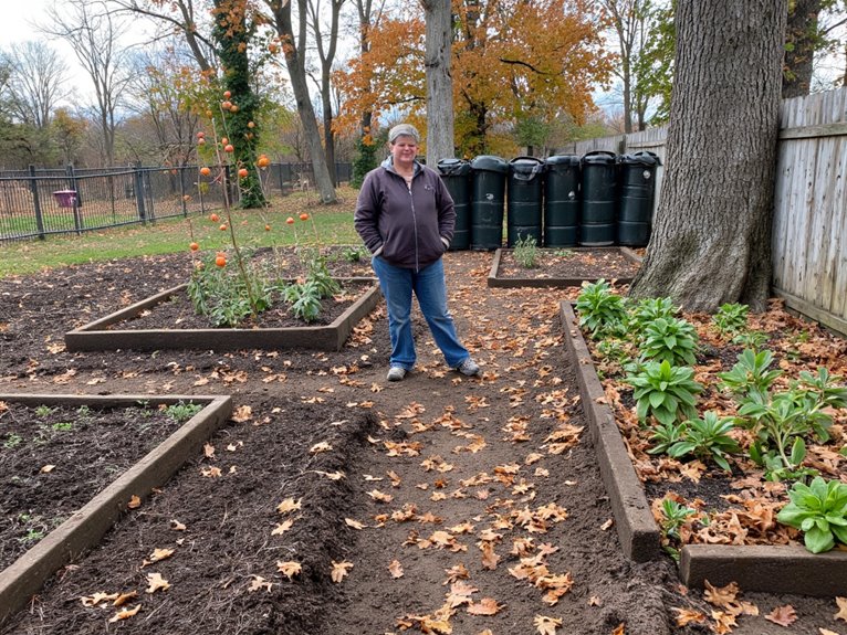 unprepared garden winter cleanup