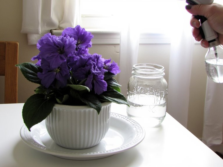 watering methods for african violets
