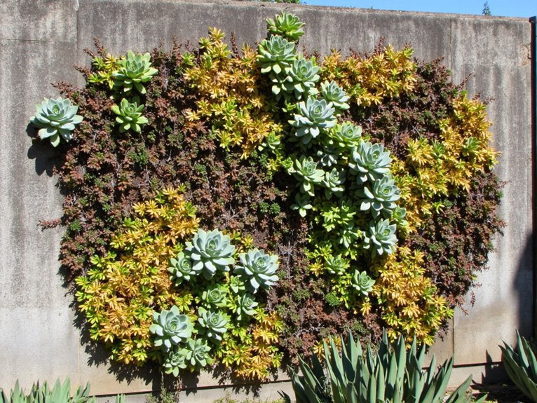waterwise wall succulent gardens