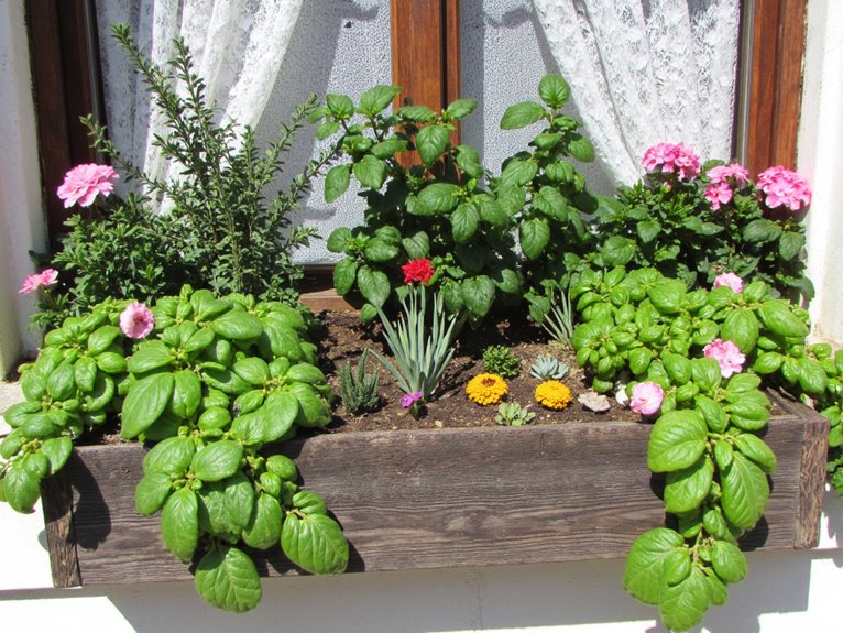 window box companion plants