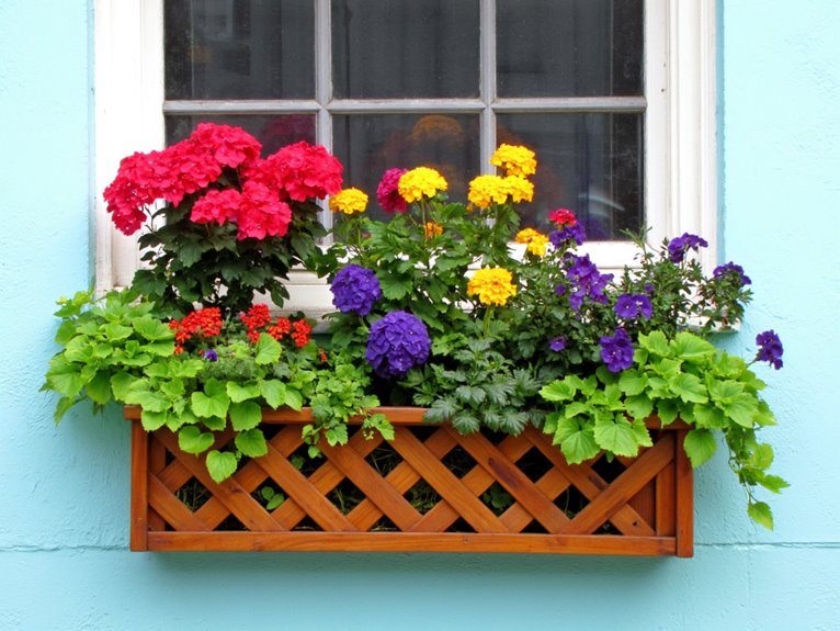 window box floral displays